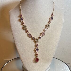 Marchesa Dazzling Gemstone Elegant Necklace